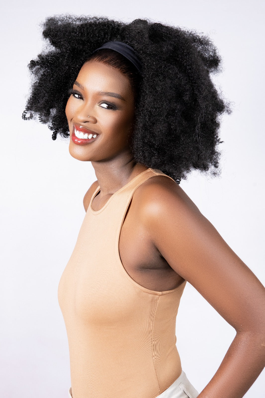 14" Blended Kinky Headband wig