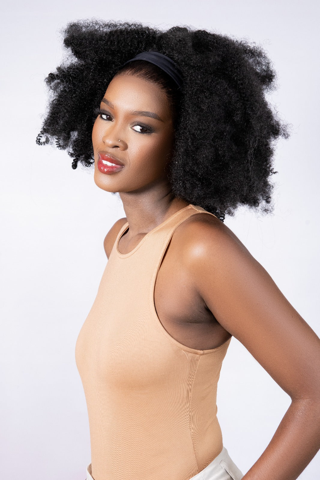 14" Blended Kinky Headband wig